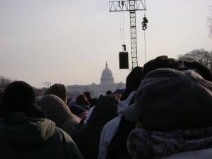 A shot of the U.S. Capitol from the The National Mall